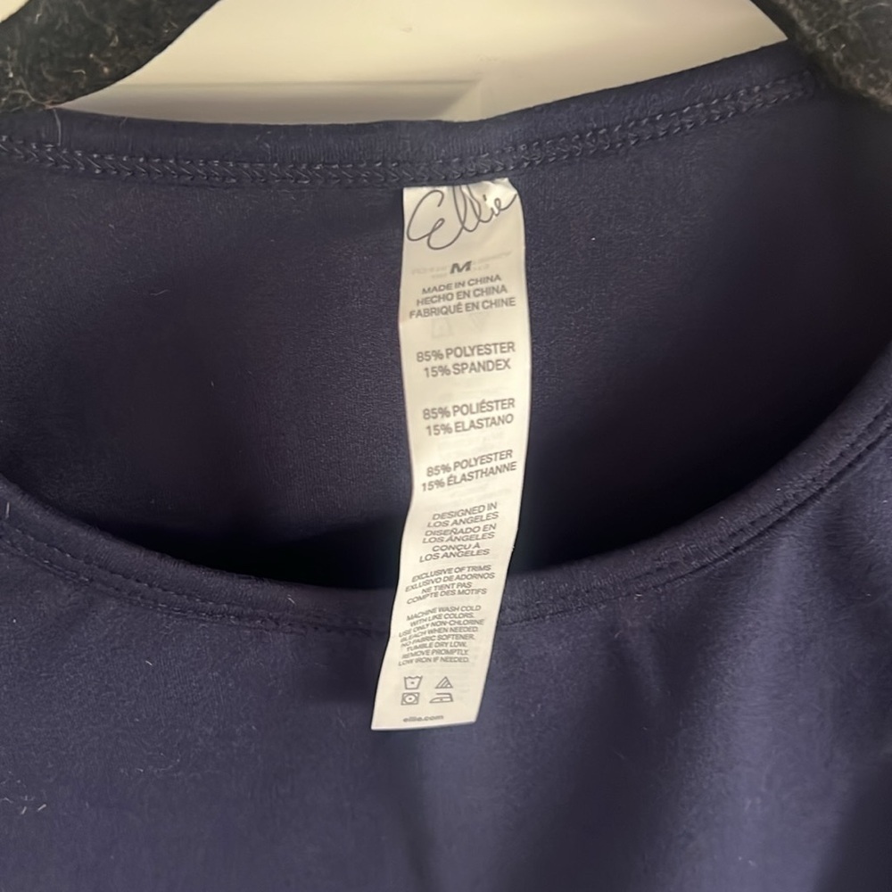 Ellie Size Medium Navy Blue Sports Bra - Picture 3 of 6